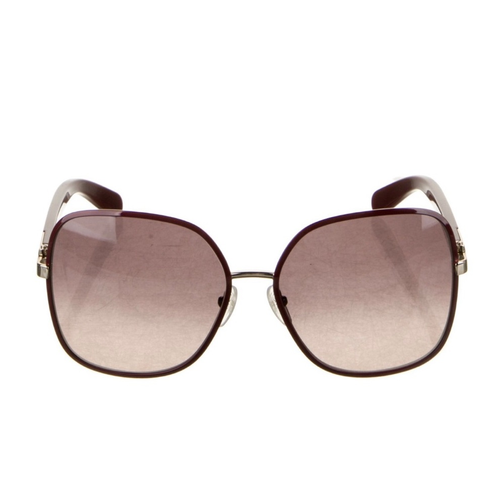 Salvatore Ferragamo Authentic Women’s Bordeaux Oversized Sunglasses ~ Brand New! - Picture 4 of 9